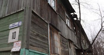 В Хабаровске восстанавливают дом на улице Островского