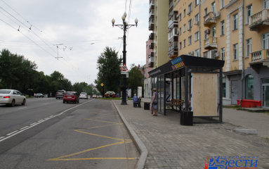 Новый павильон установили на остановке «Театр музыкальной комедии»