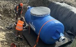 На острове Большой Уссурийский приступили к установке очистных сооружений